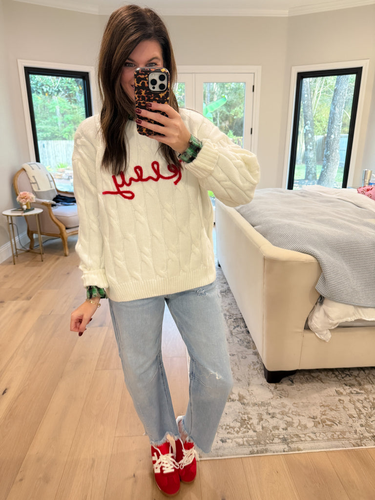 Merry Cable Knit Sweater