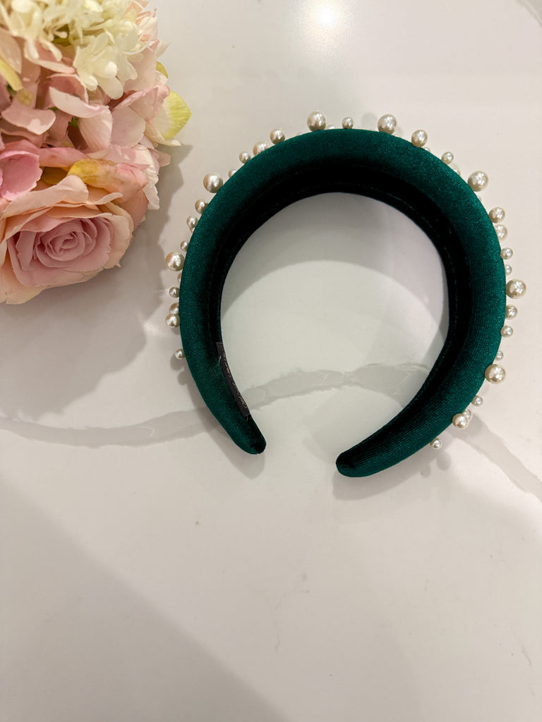 Pearl Headband in Hunter *Final Sale*