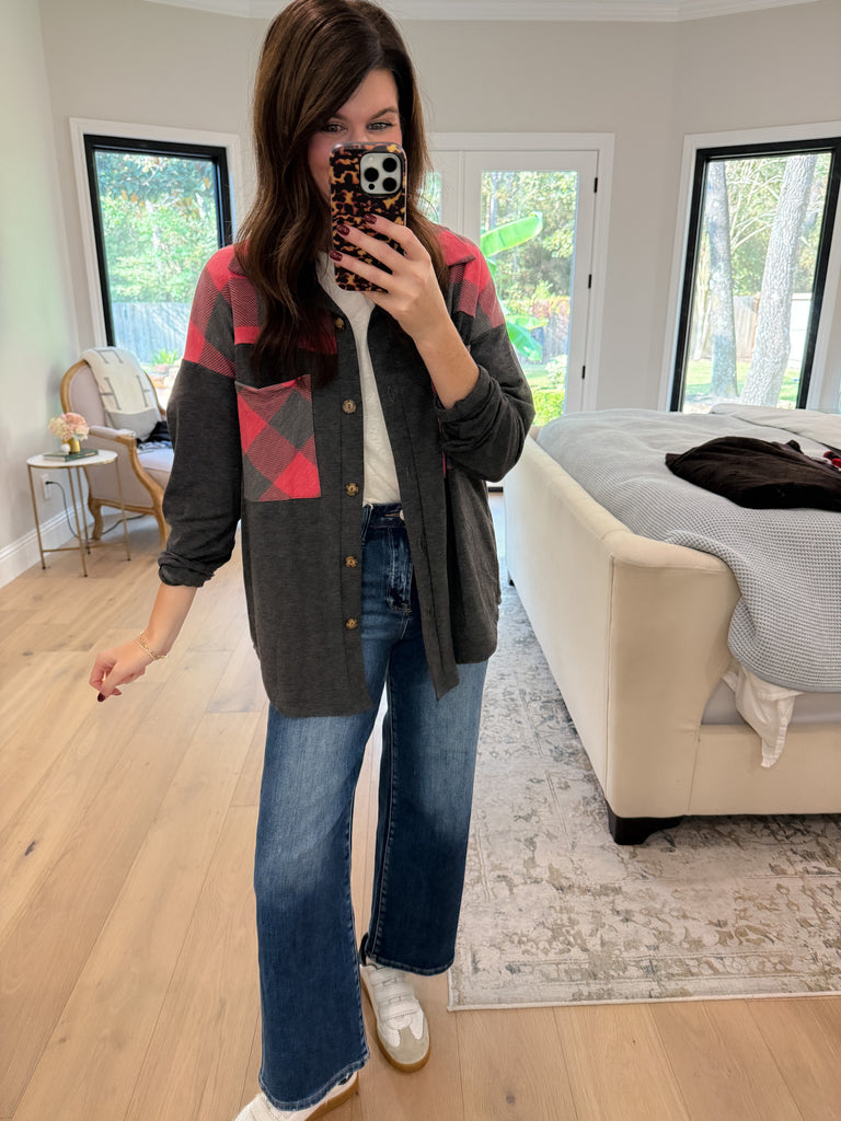 SALE! On the Way Plaid Shacket *Final Sale*