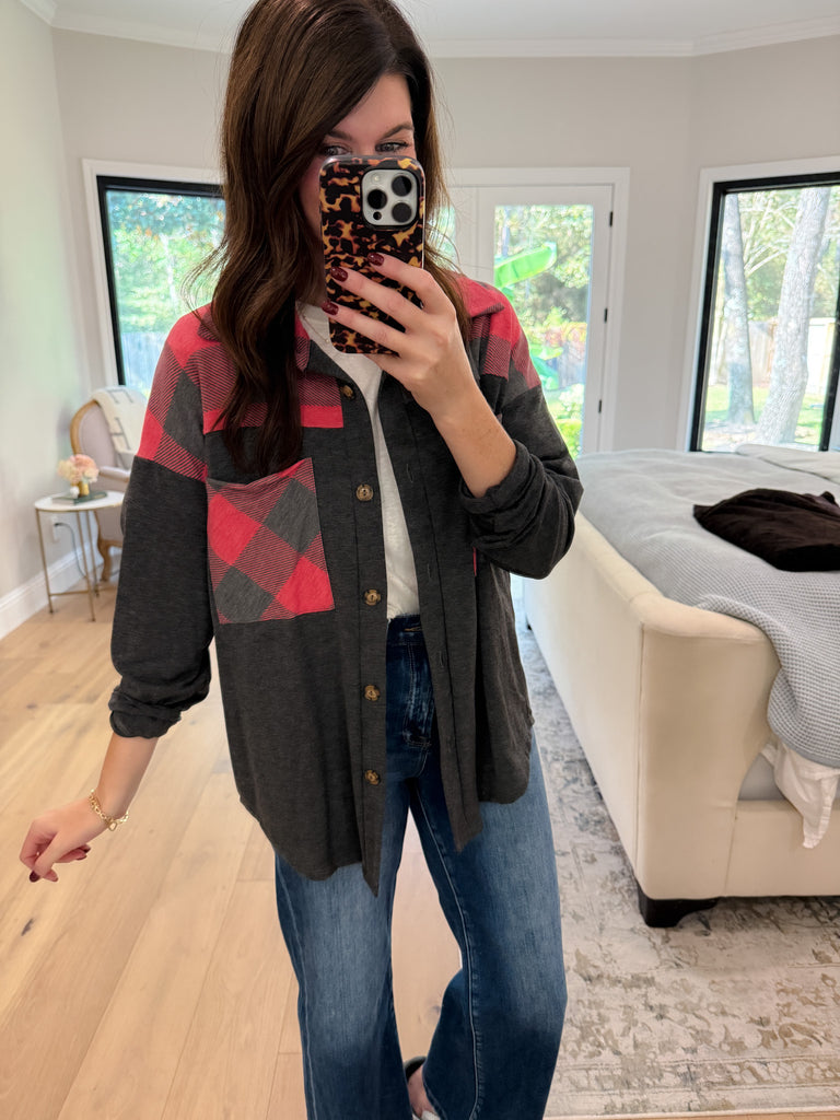 SALE! On the Way Plaid Shacket *Final Sale*