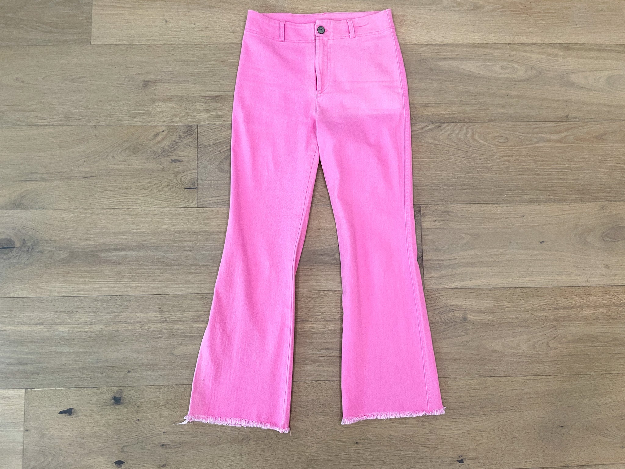 Oliver High Rise Stretch Denim Jeans in Candy Pink