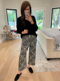 Monochrome Muse Cropped Pants