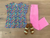 The Lizzy Top in Flower Garden