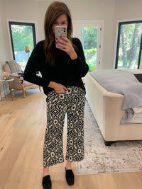 Monochrome Muse Cropped Pants