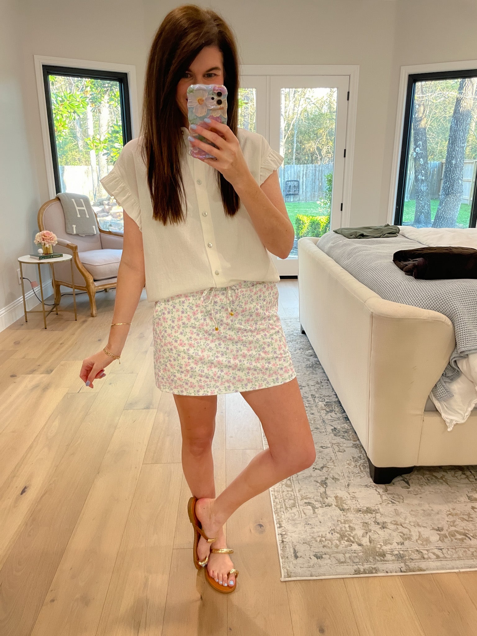 Spirit Of Spring Floral Skort