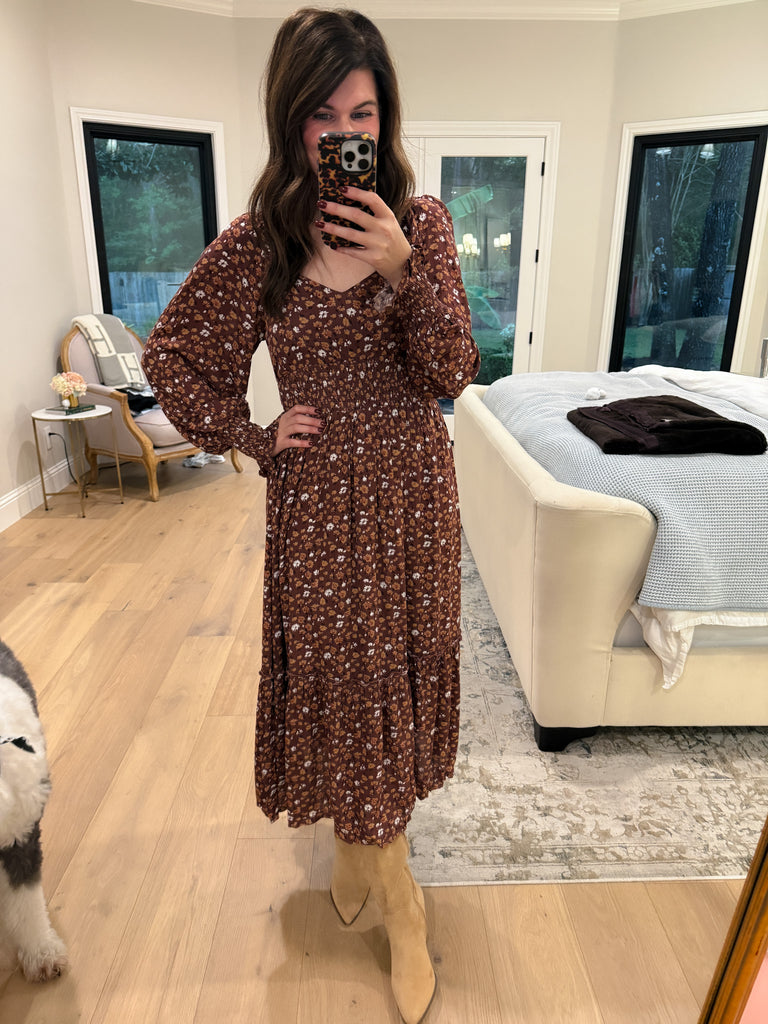 Rustic Romance Midi Dress