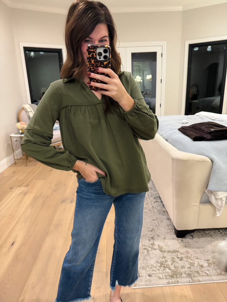 Everyday Ease Top in Olive
