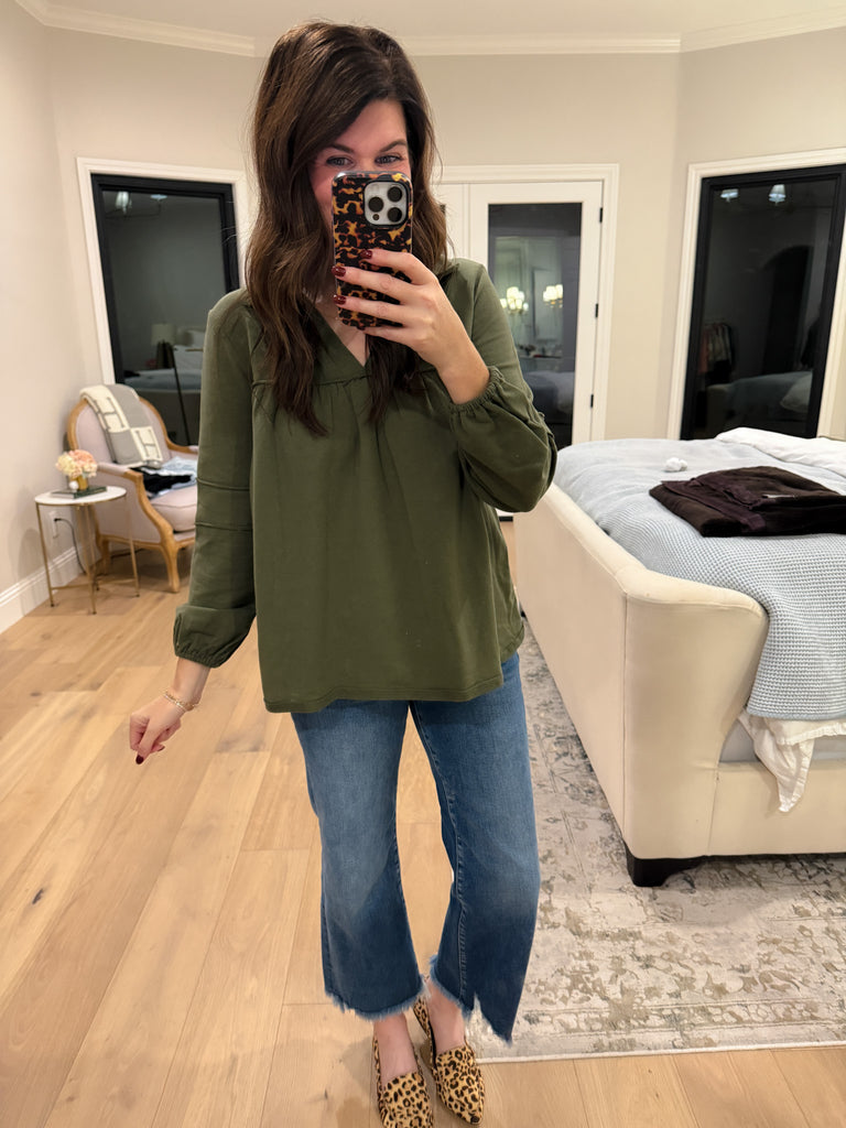 Everyday Ease Top in Olive