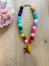 Brookie Chunky Beaded Star Necklace *Final Sale*