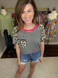 *BELLES & DOORBUSTER* Going with the Flow Tee in Charcoal