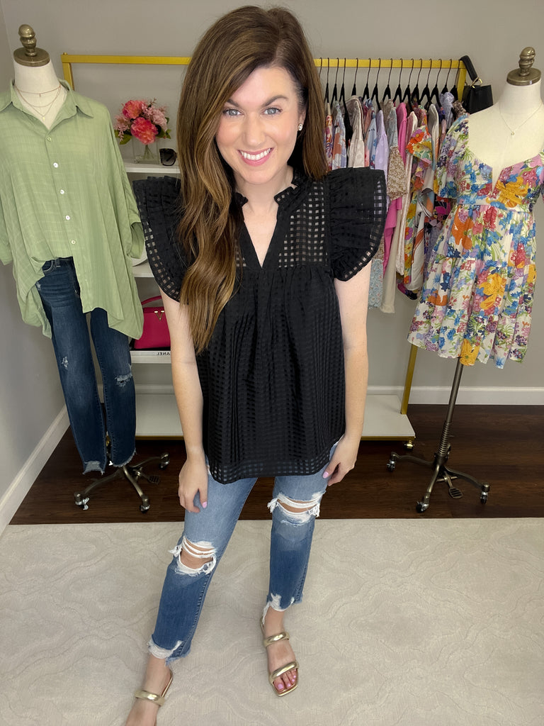 Deserve the World Top in Black