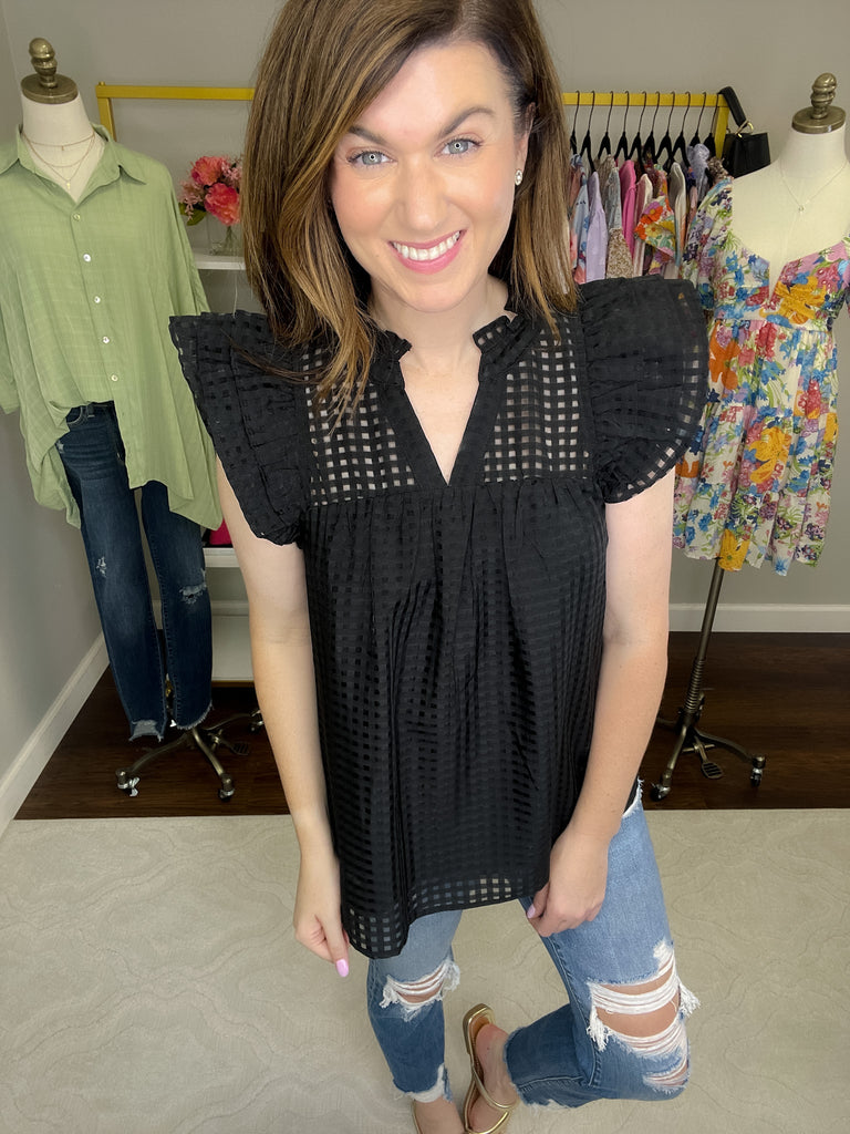 Deserve the World Top in Black