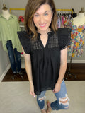 Deserve the World Top in Black