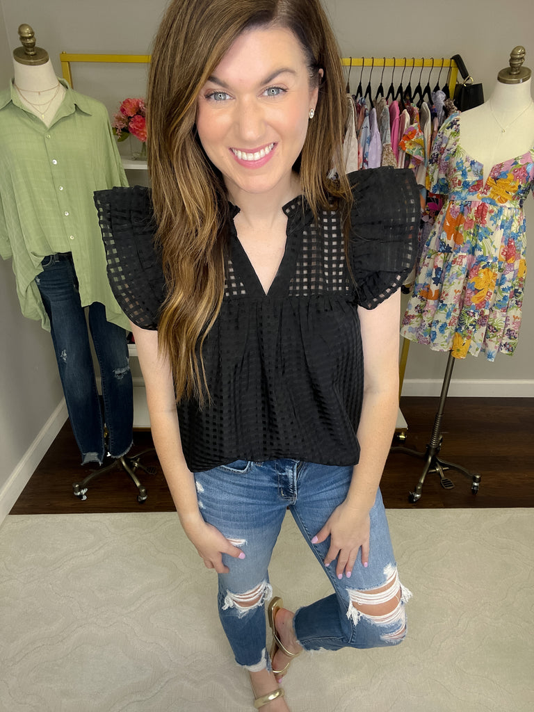 Deserve the World Top in Black