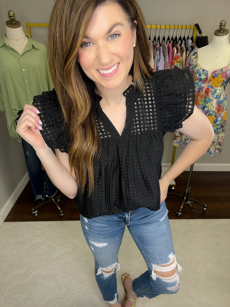 Deserve the World Top in Black