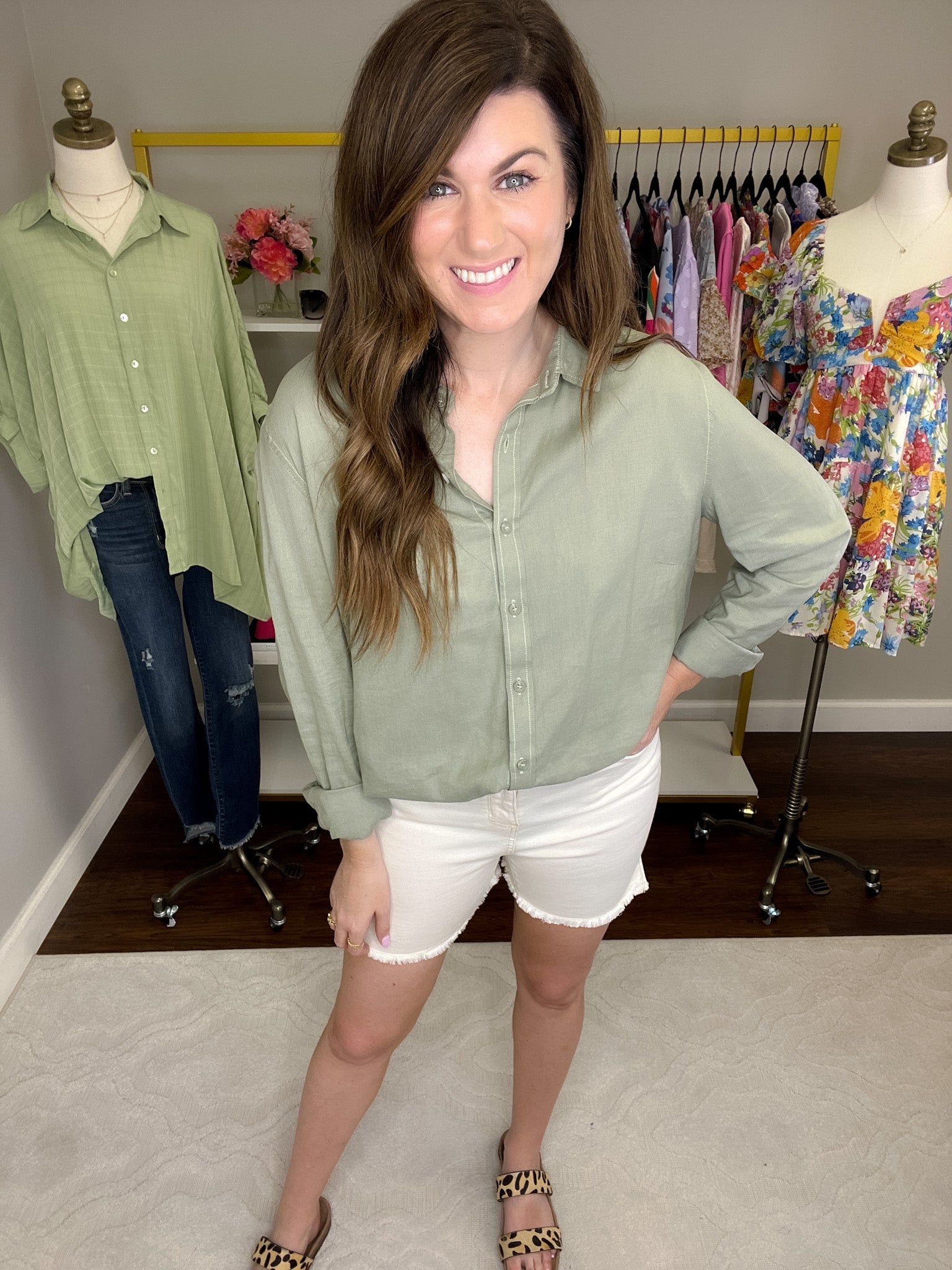 SALE! Judy Blue Waikiki Short in Ecru *Final Sale*