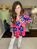 Blissful Blooms Tunic in Pink