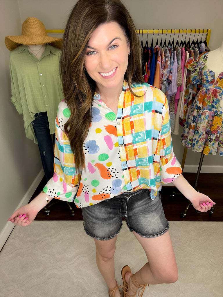 Judy Blue Paint it Black Shorts