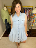 No Pressure Dress in Denim