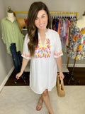 Heading to the Beach Dress in White