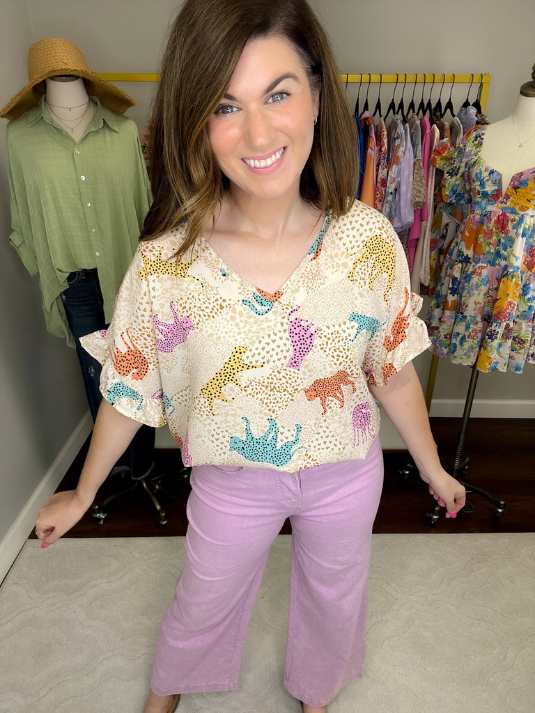 Colorful Safari Top