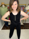 *BELLES & DOORBUSTER* Los Feliz Jumpsuit in Black