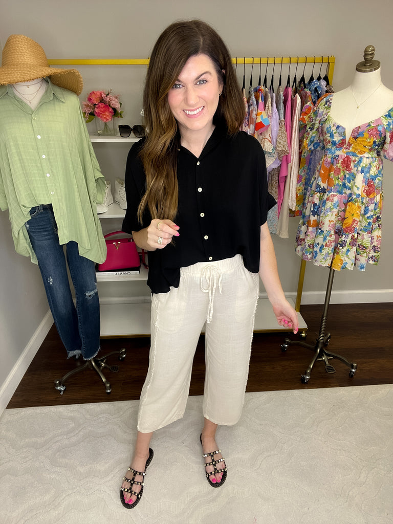 Coastal Chic Linen Pants in Natural – Belles and Whistles Boutique