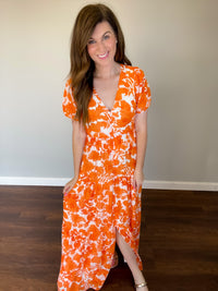 Tangelo Floral Monaco Maxi Dress