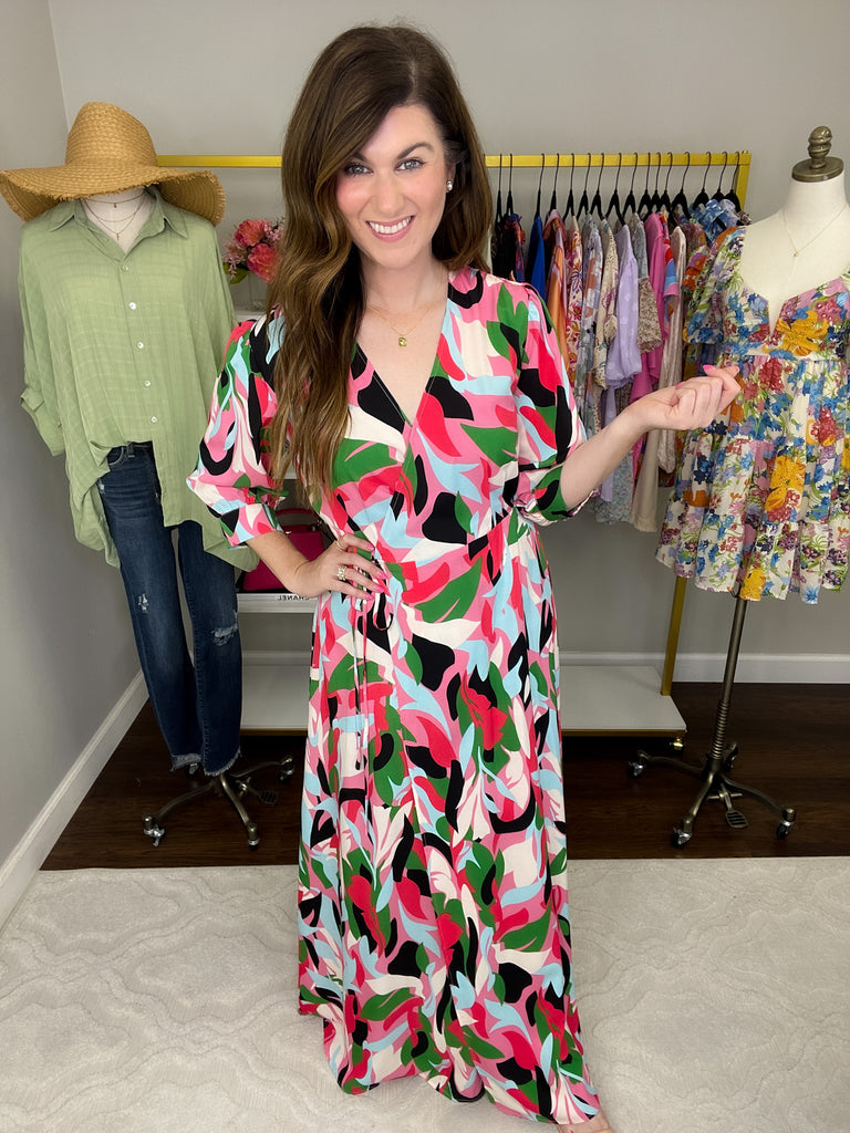 All the Right Moves Maxi Dress