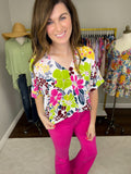 *BELLES & DOORBUSTER* Season of Blooms Top in White