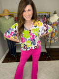 *BELLES & DOORBUSTER* Season of Blooms Top in White