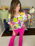 *BELLES & DOORBUSTER* Season of Blooms Top in White
