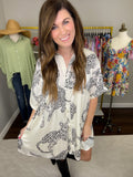 Wild Side Dress in Cream
