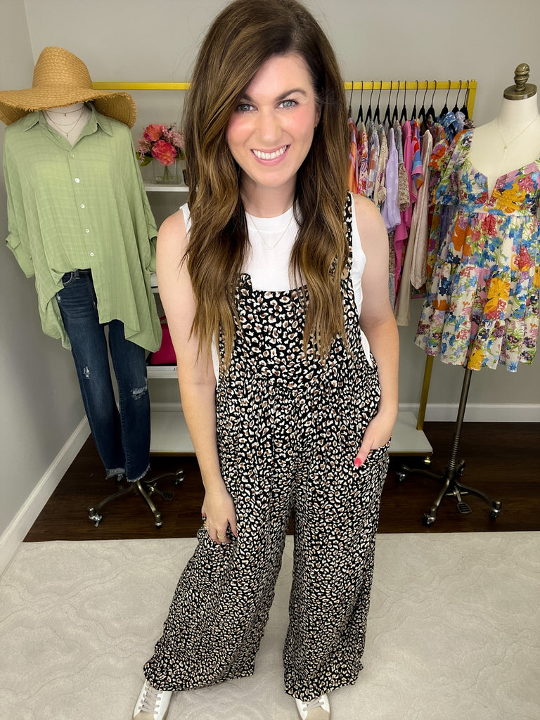 You Cute Overalls in Black