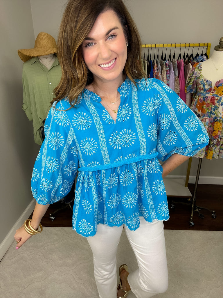 Take Me to Turks Top in Ocean Blue