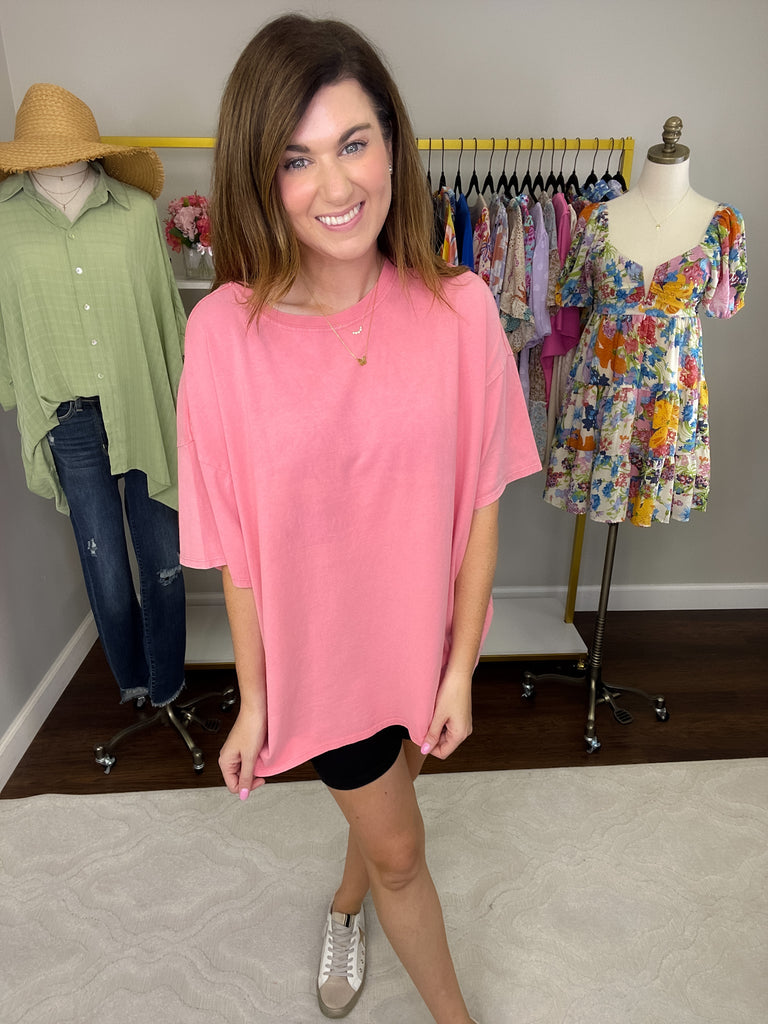 Forever True Tees in White and Coral