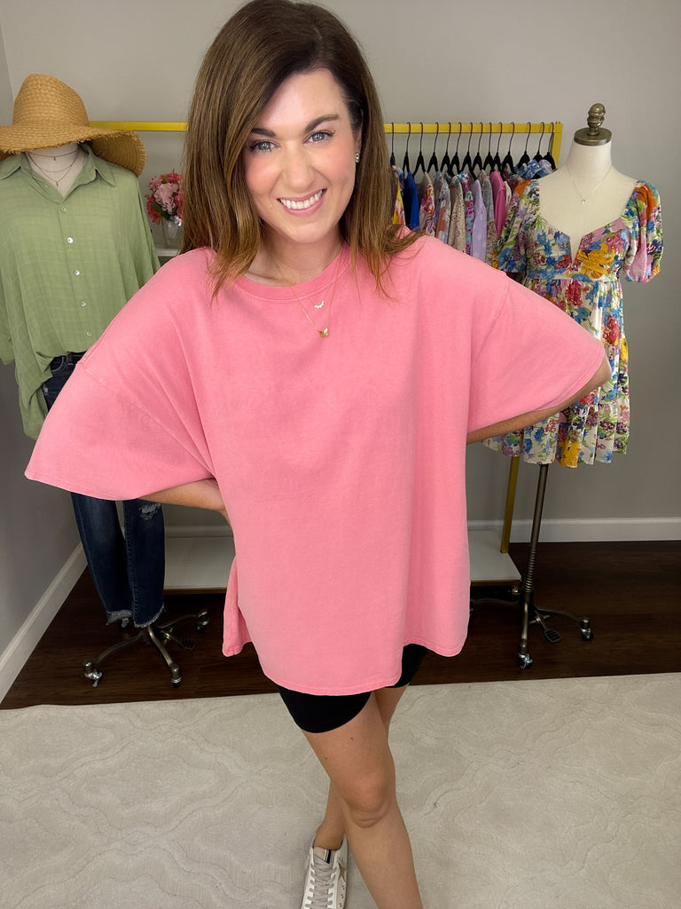 Forever True Tees in White and Coral