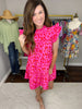 Cecilia Dress in Hot Pink
