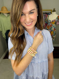 Bead and Coin Bracelet Set