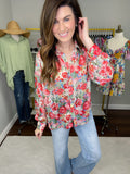 Charisma Floral Button Down