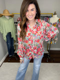 Charisma Floral Button Down