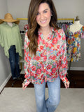Charisma Floral Button Down