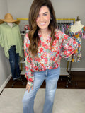 Charisma Floral Button Down