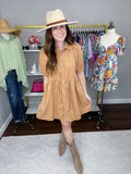 Share the Joy Dress in Camel