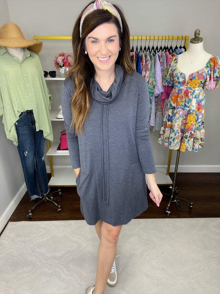 Perfect Balance Dress in Navy