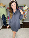 Perfect Balance Dress in Navy