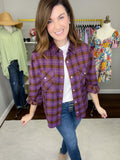 Fall Fields Plaid Button Down