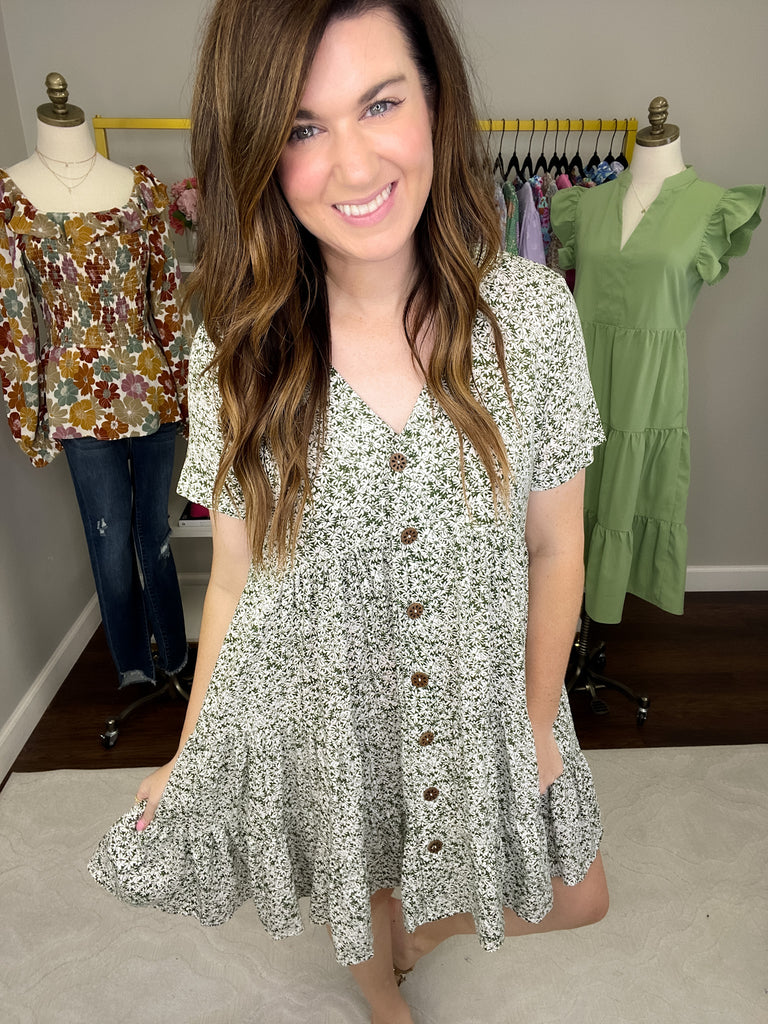 Ravello Dress in Olive