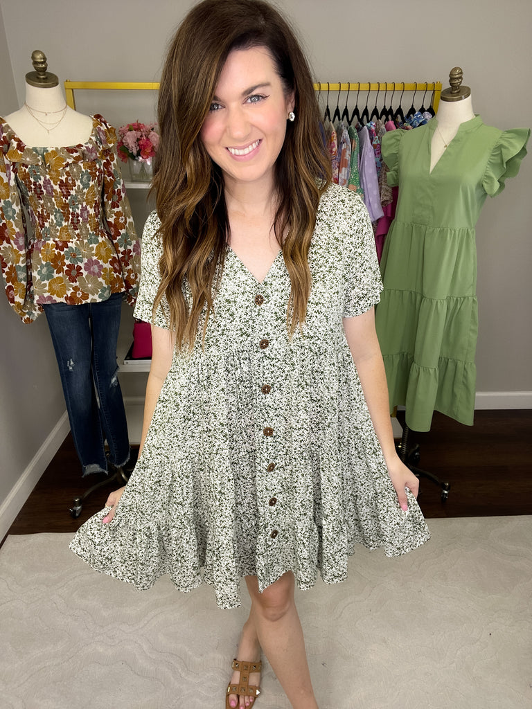 Ravello Dress in Olive