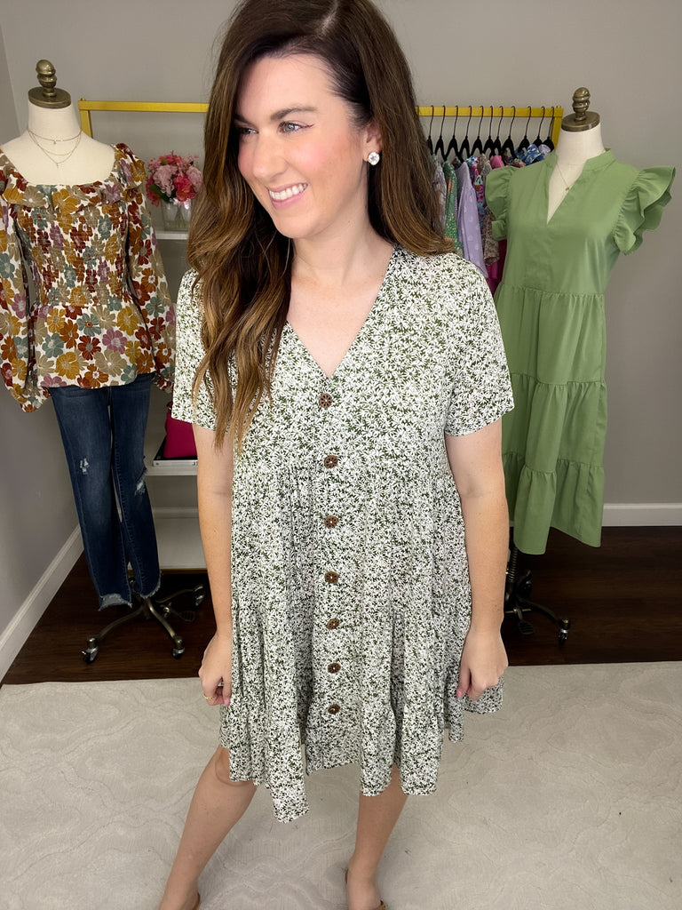 Ravello Dress in Olive